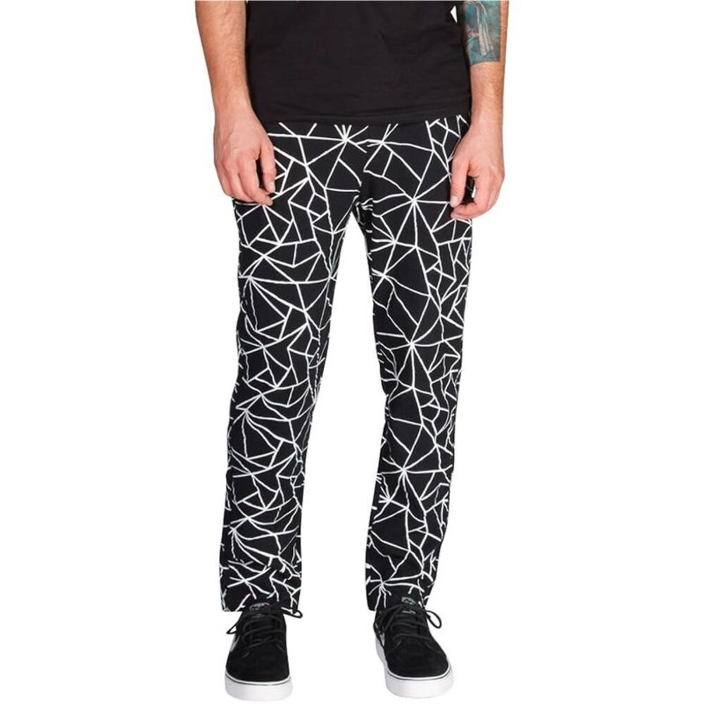 TrukFit Mens The Geo Shatter Tapered Relaxed Sweatpants Athletic Pants, Black...